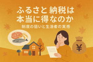 ✍️ふるさと納税は本当に得なのか──制度の狙いと生活者の実感