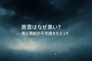 ✍️雨雲はなぜ黒い？──雲と雨粒の不思議をたどって
