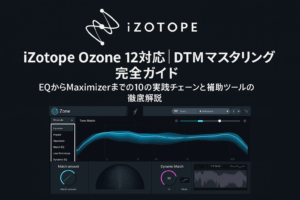 ✍️iZotope Ozone 12対応｜DTMマスタリング完全ガイド：EQからMaximizerまでの10の実践チェーンと補助ツールの徹底解説