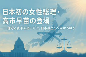 ✍️日本初の女性総理・高市早苗の登場──保守と変革のあいだで、日本はどこへ向かうのか