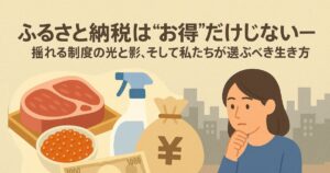 ✍️ふるさと納税は“お得”だけじゃない──揺れる制度の光と影、そして私たちが選ぶべき生き方