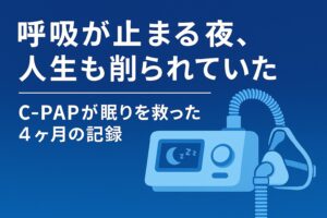 ✍️ 呼吸が止まる夜、人生も削られていた──C-PAPが眠りを救った4ヶ月の記録