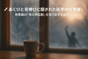 ✍️あくびと背伸びに隠された医学的な意味──無意識の「体の再起動」を取り戻すために
