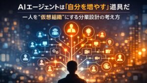 ✍️AIエージェントは「自分を増やす」道具だ｜一人を“仮想組織”にする分業設計の考え方