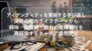 ✍️アイデンティティを更新する学び直し｜深層心理のライフテーマから、興味・価値観・能力の発揮場所を再探索するキャリア意思決定