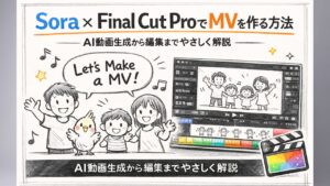 ✍️Sora×Final Cut ProでMVを作る方法｜AI動画生成から編集までやさしく解説