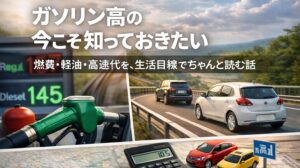 ✍️ガソリン高の今こそ知っておきたい｜燃費・軽油・高速代を、生活目線でちゃんと読む話
