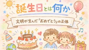 ✍️誕生日という高度な文明の上に成り立つ文化を、あえて考察してみる