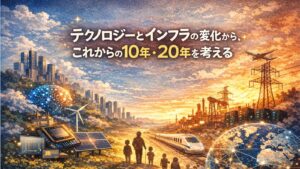 ✍️テクノロジーとインフラの変化から、これからの10年・20年を考える｜時代の流れは、どこを見ると見えるのか
